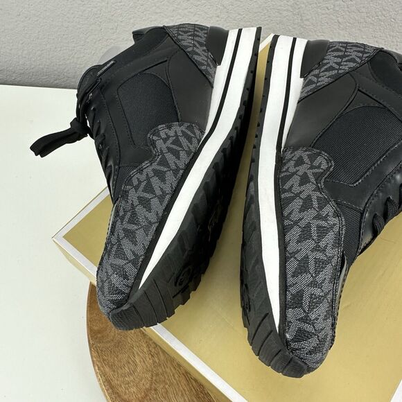 Michael Kors Wilma Trainer Tech Canvas Black Women’s 9M‎ Casual Holiday Gift Box - Picture 8 of 10